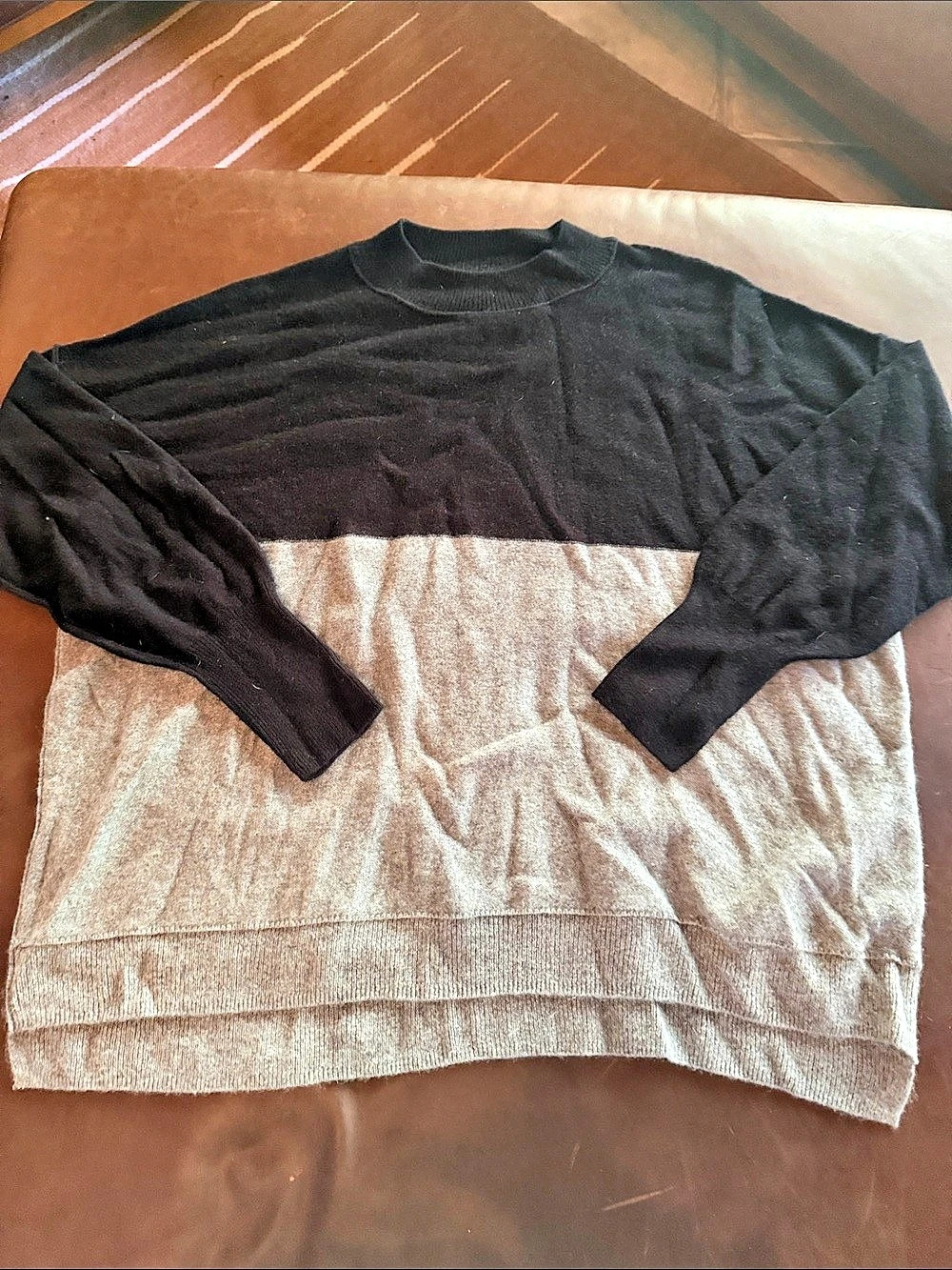 Free People Cashmere Color Block Sweater Size Small